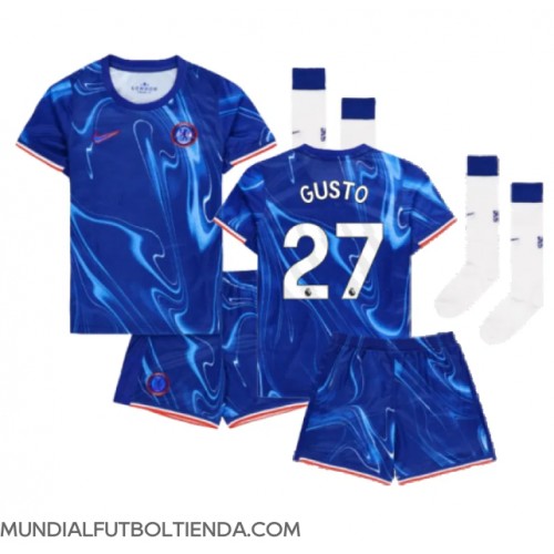 Camiseta Chelsea Malo Gusto #27 Primera Equipación Replica 2024-25 para niños mangas cortas (+ Pantalones cortos)